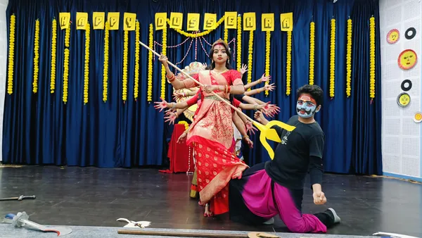 DURGA PUJA at Jupiter Public School (photograph 3)