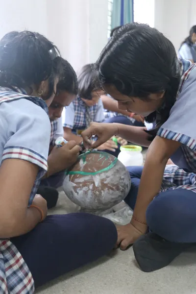 GANESH PUJA / MATKA MAKING at Jupiter Public School (photograph 4)