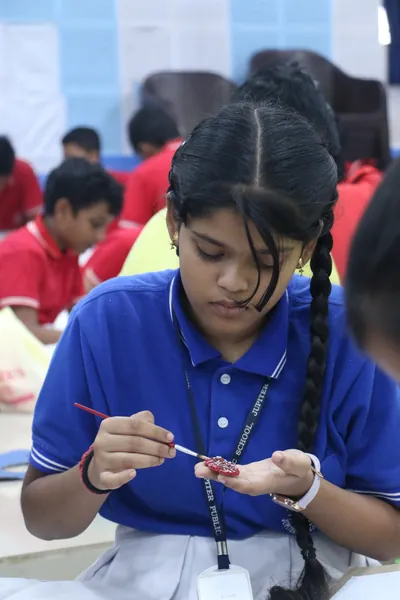 RAKHI MAKING COMPETITION at Jupiter Public School (photograph 3)